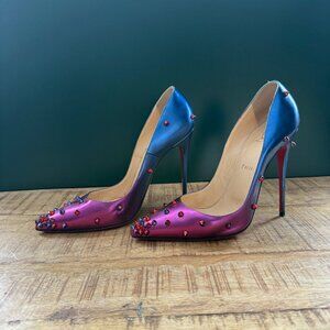 Authentic Christian Louboutin Leather D’Orsay Pumps